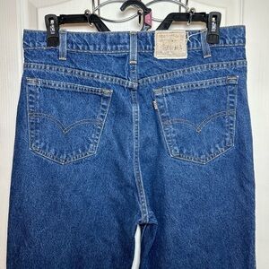 Levi Strauss 530 Regular Fit Jeans Brown/orange Tab Men’s 38x34 Blue Denim